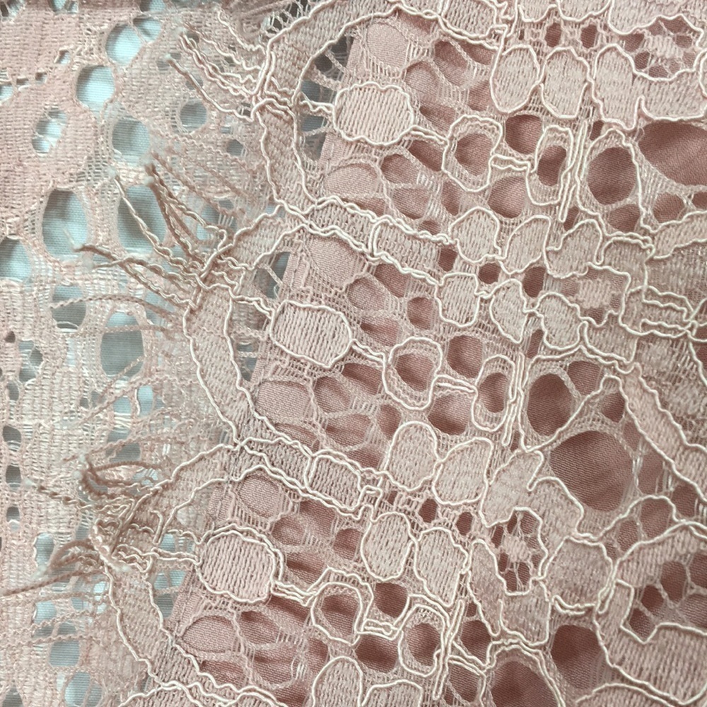 ASOS Women’s Long Sleeve Pink Lace Mini Prom Dress Size 10 NEW With Tags - Picture 4 of 10